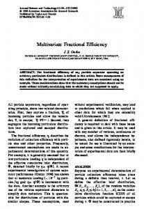 Multivariate Fractional Efficiency - Taylor & Francis Online