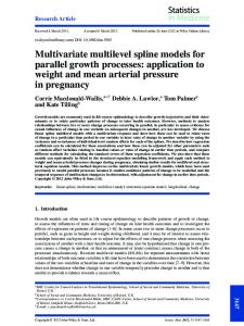 Multivariate multilevel spline models for parallel ... - BioMedSearch