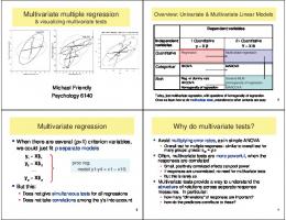 Multivariate multiple regression