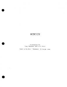 Munich - Daily Script