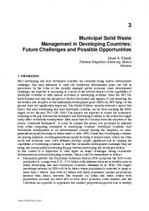 Municipal Solid Waste Management in Developing ...