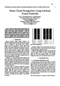 Music Chord Recognition Using Artificial Neural ...