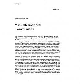 Musically Imagined Communities - Topia