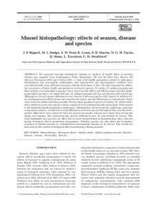 Mussel histopathology - Inter Research