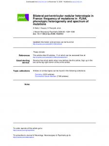 mutations phenotypic heterogeneity and spectrum of