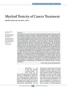 Myeloid Toxicity of Cancer Treatment