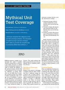 Mythical Unit Test Coverage