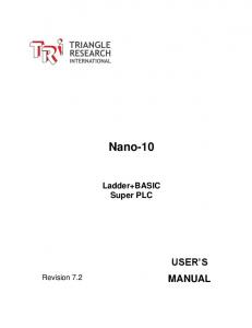 Nano-10 User's Manual