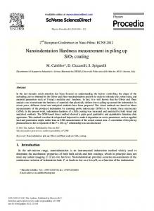 Nanoindentation Hardness Measurement in Piling up