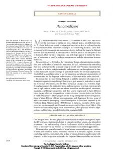 Nanomedicine - TAMU Chemistry