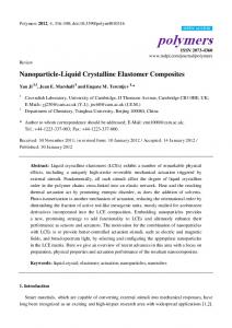 Nanoparticle-Liquid Crystalline Elastomer