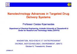 Nanotechnology Advances in Targeted Drug Delivery Systems