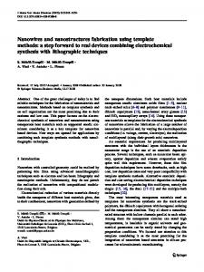 Nanowires and nanostructures fabrication using template methods: a ...