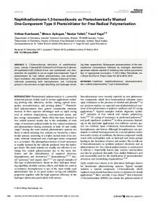 Naphthodioxinone1,3benzodioxole as ... - Wiley Online Library