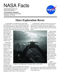 NASA Facts: Mars Exploration Rover