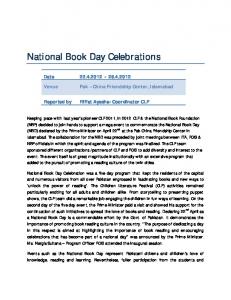 National Book Day Celebrations