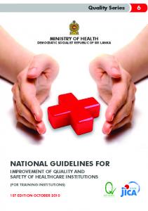 NATIONAL GUIDELINES FOR