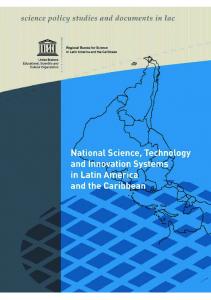 National science, technology and innovation systems in Latin ...