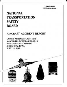 NATIONAL TRANSPORTATION SAFETY BOARD