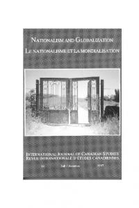 nationalism and globalization / le nationalisme et la mondialisation