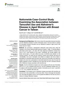 Nationwide Case-Control Study Examining the ... - Semantic Scholar