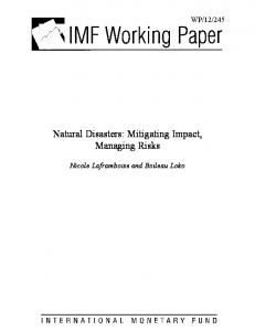 Natural Disasters - IMF