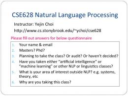 Natural Language Processing