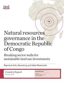 Natural resources governance in the Democratic Republic of ... - iied iied