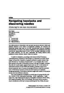 Navigating haystacks and discovering needles - Ontopia