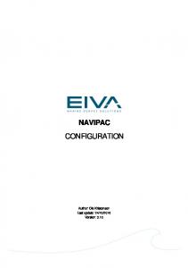 NAVIPAC CONFIGURATION - Software download - Eiva