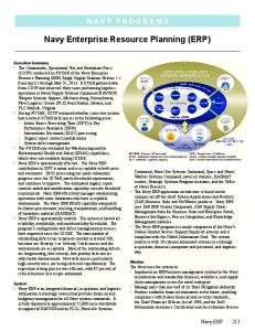 Navy Enterprise Resource Planning (ERP)