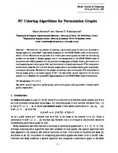 NC Coloring Algorithms for Permutation Graphs