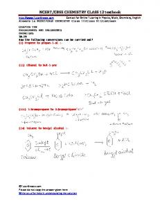 NCERT/CBSE CHEMISTRY CLASS 12 textbook - TutorBreeze