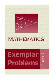 ncert exemplar maths - Pioneer Mathematics