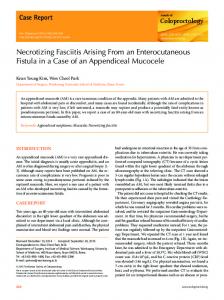 Necrotizing Fasciitis Arising From an