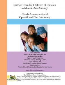 Needs Assessment - Children of Inmates