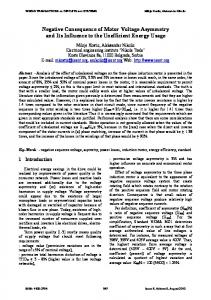 Negative Consequence of Motor Voltage