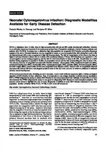 Neonatal Cytomegalovirus Infection: Diagnostic ... - Springer Link