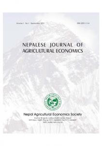 nepalese journal of agricultural economics - Nepal Agricultural ...