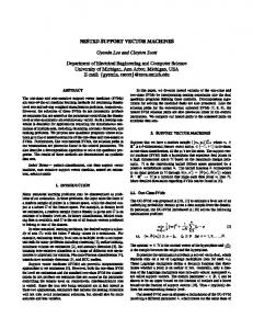 nested support vector machines - CiteSeerX