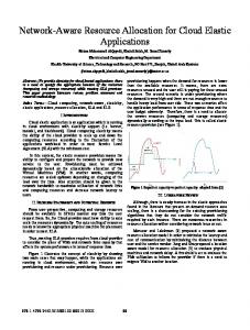 Network-Aware Resource Allocation for Cloud Elastic ... - IEEE Xplore