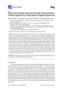 Network Intrusion Detection through Discriminative Feature Selection