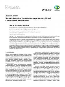 Network Intrusion Detection through Stacking Dilated Convolutional ...