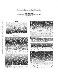 Network of Recurrent Neural Networks