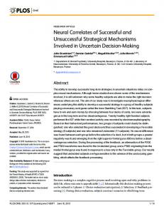 Neural Correlates of Successful and Unsuccessful ... - Semantic Scholar