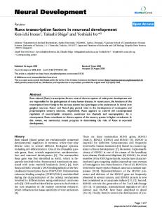 Neural Development - Springer Link