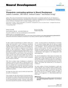 Neural Development - Springer Link