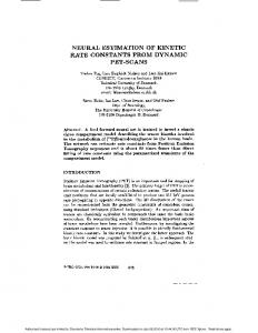 Neural estimation of kinetic rate constants from