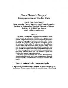 Neural Network - CiteSeerX