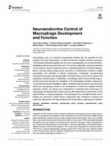 Neuroendocrine Control of Macrophage